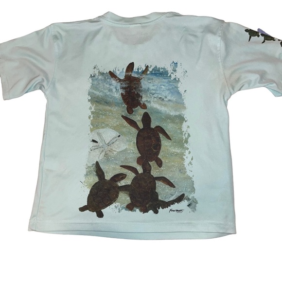 Kevin Brant Sting Ray Steve Boys Size Small Short Sleeve T-Shirts Mint Green - Picture 4 of 7